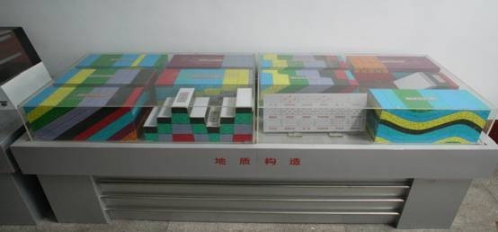 各种地质构造立体模型及岩石标本.岩层