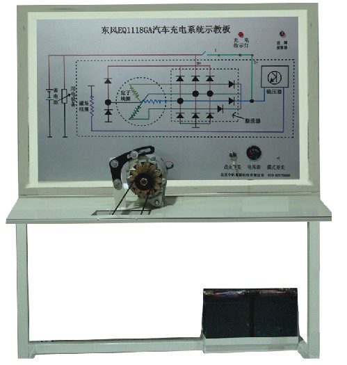 东风EQ1118GA汽车充电系统示教板,http://www.edulg.com